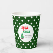 Jingle en Mingle Baby shower Papieren Bekers (Voorkant)
