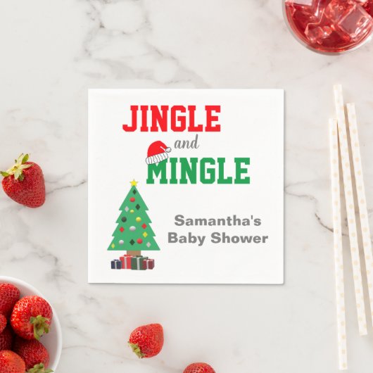 Jingle en Mingle Baby shower Servet (Insitu)