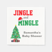 Jingle en Mingle Baby shower Servet (Voorkant)