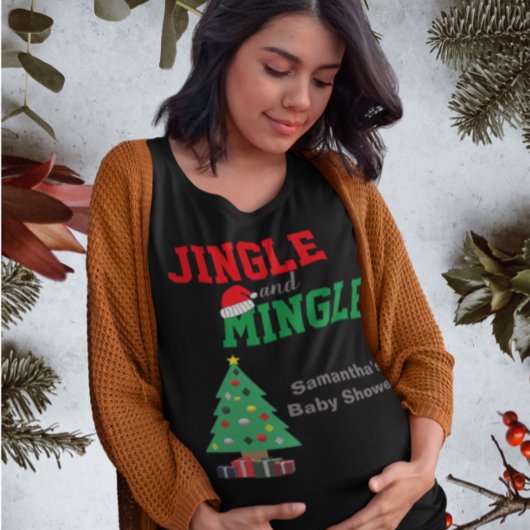 Jingle en Mingle Baby shower T-shirt