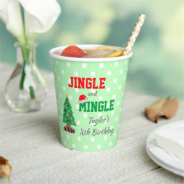 Jingle en Mingle Birthday Papieren Bekers