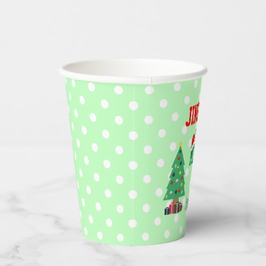 Jingle en Mingle Birthday Papieren Bekers (Rechts)