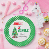 Jingle en Mingle Birthday Papieren Bordje (Feest)