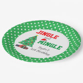 Jingle en Mingle Birthday Papieren Bordje (Gekanteld)