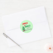 Jingle en Mingle Birthday Ronde Sticker (Envelop)