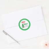 Jingle en Mingle Birthday Ronde Sticker (Envelop)