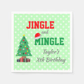 Jingle en Mingle Birthday Servet (Voorkant)