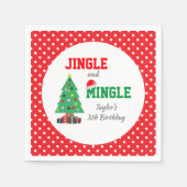 Jingle en Mingle Birthday Servet (Voorkant)