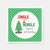 Jingle en Mingle Birthday Servet (Voorkant)