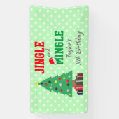 Jingle en Mingle Birthday Spandoek (Verticaal)