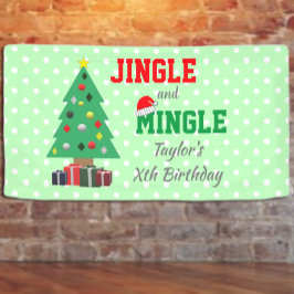 Jingle en Mingle Birthday Spandoek