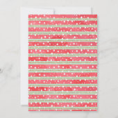 Jingle en Mingle Christmas Gingerbread Party Kaart (Achterkant)