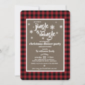 Jingle en Mingle Festive kerstparty Kaart (Voorkant)