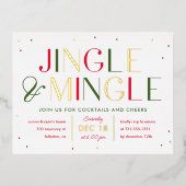 Jingle en Mingle Folie, Briefkaart kerstfeest (Voorkant)