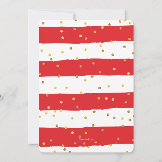 Jingle en Mingle Gold Confetti Kaart (Achterkant)