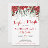 Jingle en Mingle Holiday Berries Kerstfeest Kaart (Voorkant)