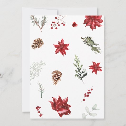 Jingle en Mingle Holiday Berries Kerstfeest Kaart (Achterkant)