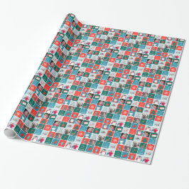 Jingle en Mingle Holiday Foto Giftwrap Cadeaupapier