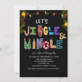 Jingle en Mingle Holiday Invitation Kaart (Voorkant)