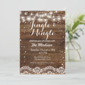 Jingle en Mingle Holiday Invitation Kaart (Staand voorkant)