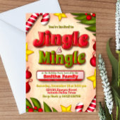 Jingle en Mingle Holiday Invitation Kaart