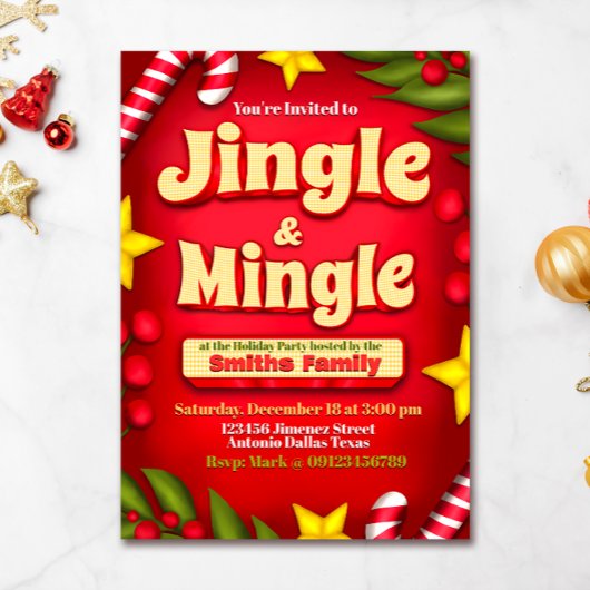 Jingle en Mingle Holiday Kaart
