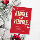 Jingle en Mingle Holiday Kerstparty Kaart