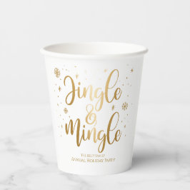 Jingle en Mingle Holiday Paper Cups Papieren Bekers