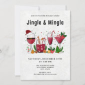 Jingle en Mingle Holiday Party Kaart (Voorkant)
