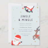 Jingle en Mingle Holiday Party Kaart (Voorkant)