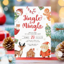 Jingle en Mingle Holiday Party Kerstman