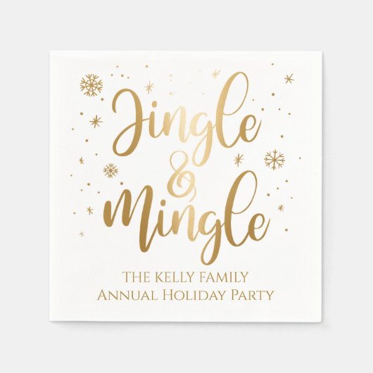 Jingle en Mingle Holiday Servet (Voorkant)