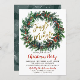 Jingle en Mingle Holly Berries Kerstfeest Kaart