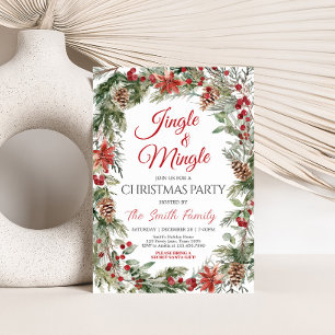 Jingle en Mingle Holly Berries Kerstfeest Kaart