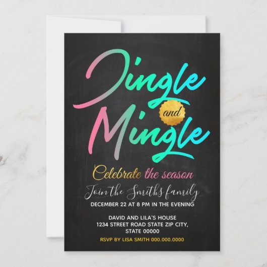 Jingle en Mingle Kaart (Voorkant)