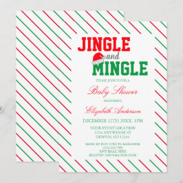Jingle en Mingle-kerstBaby shower Kaart