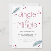 Jingle en Mingle-kerstfeest Kaart (Voorkant)