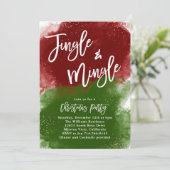 Jingle en Mingle Kerstfeest Kaart (Staand voorkant)