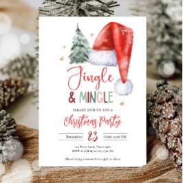 Jingle en Mingle Kerstfeest Kerstman Kaart
