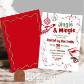 Jingle en Mingle Kerstfeest Uitnodiging