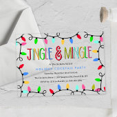 Jingle en Mingle | Kerstfeestdag — Cocktail Acryl Uitnodigingen
