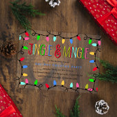 Jingle en Mingle | Kerstfeestdag — Cocktail Acryl Uitnodigingen