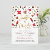 Jingle en Mingle-kerstfeestdag Kaart (Staand voorkant)