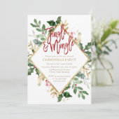 Jingle en Mingle-kerstfeestdag Kaart (Staand voorkant)