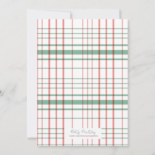 Jingle en Mingle-kerstfeestdag Kaart (Achterkant)