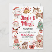 Jingle en Mingle-kerstfeestdag Kaart (Voorkant)