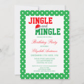 Jingle en Mingle Kerstmis Kaart (Voorkant)