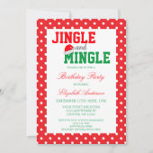 Jingle en Mingle Kerstmis Kaart (Voorkant)