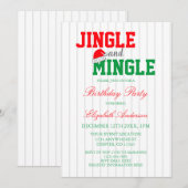 Jingle en Mingle Kerstmis Kaart (Voorkant / Achterkant)