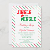 Jingle en Mingle Kerstmis Kaart (Voorkant)